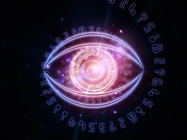 Eye of digits — Stock Photo, Image