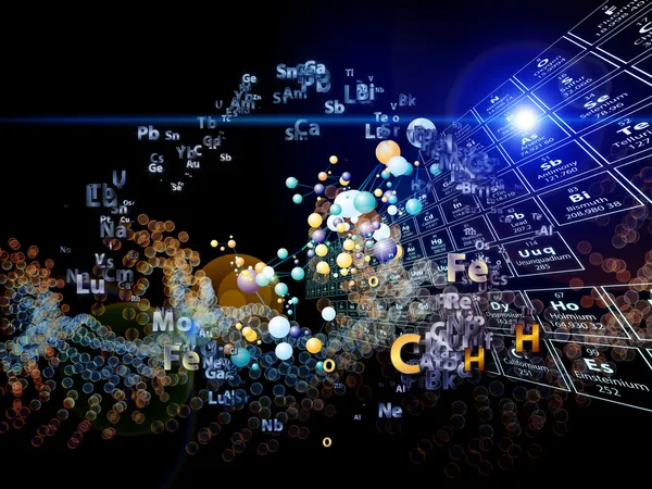 Propagación de elementos químicos — Foto de Stock