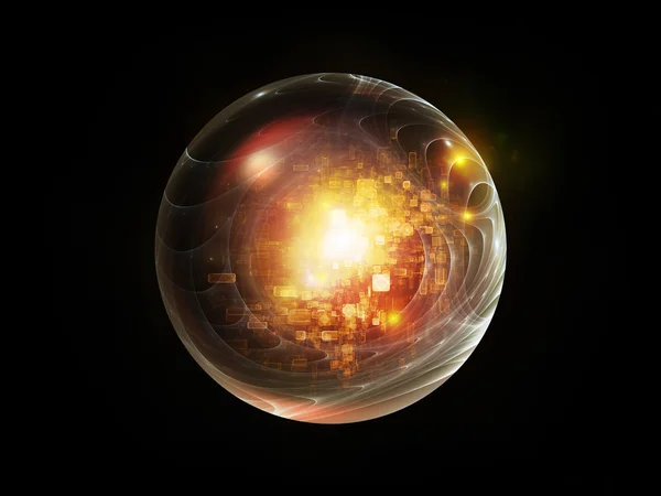 フラクタル球の層 — ストック写真
