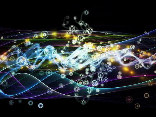 Velocidad de la red dinámica —  Fotos de Stock