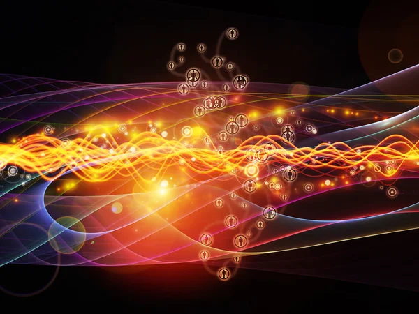 Energii dynamiczne sieci — Zdjęcie stockowe