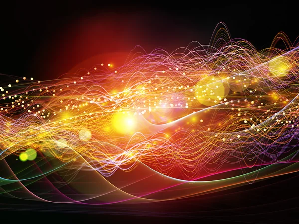 Lights of Dynamic Waves — Stock Photo, Image