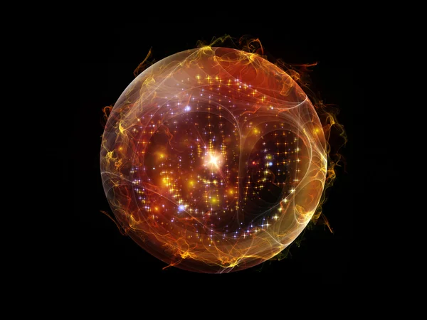 Composición de la esfera fractal — Foto de Stock