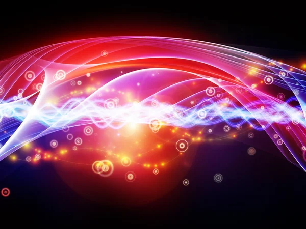 Lights of Dynamic Network — Stock Photo, Image