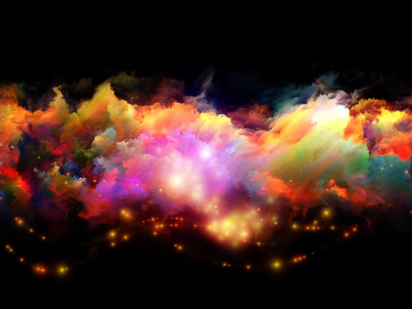 Chmury kolorowy fraktal — Zdjęcie stockowe