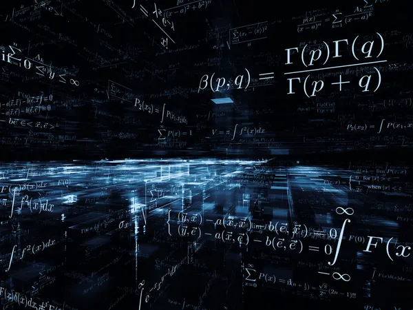 Matemática virtual — Fotografia de Stock