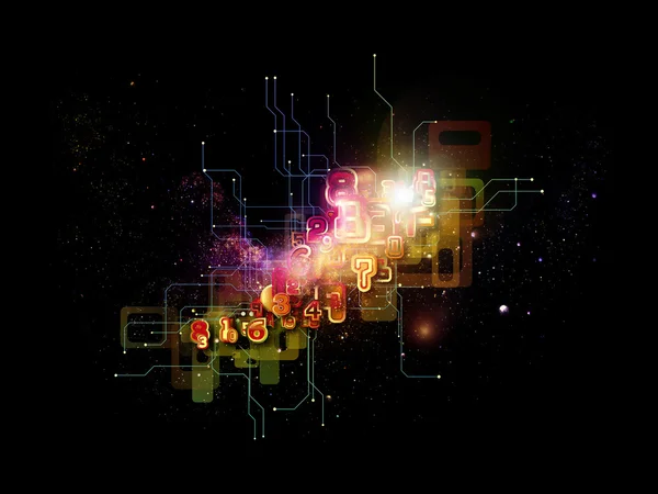 Visualización de la tecnología de nube digital —  Fotos de Stock