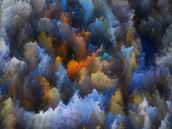 Colorful Fractal Turbulence — Stock Photo, Image