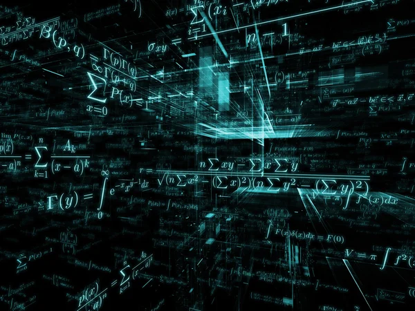 Virtuelle Mathematik — Stockfoto