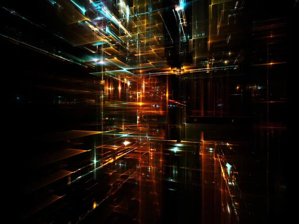 Viajes a Metrópolis fractal — Foto de Stock
