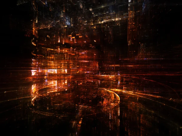 Lichtend fractal afmetingen — Stockfoto