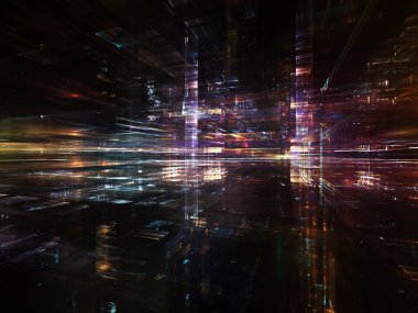 lichten van fractal metropool