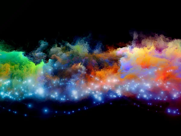 Nebulae of fractal foam — Stock Photo, Image