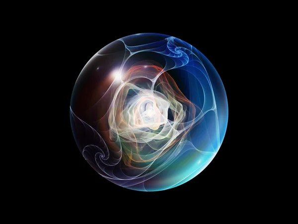 Virtual Fractal Sphere — Stock Photo, Image