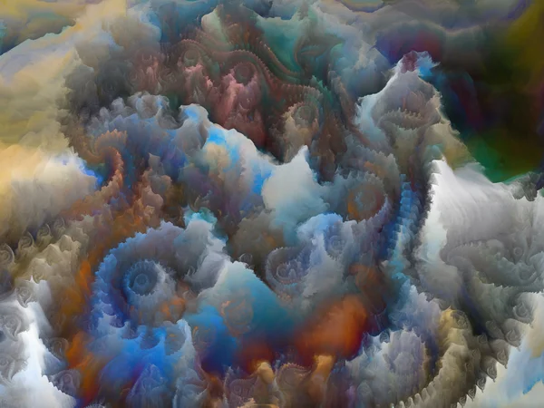 Op zoek naar fractal turbulentie — Stockfoto