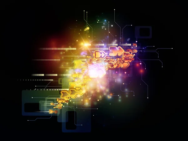 Tecnología de nube colorida — Foto de Stock