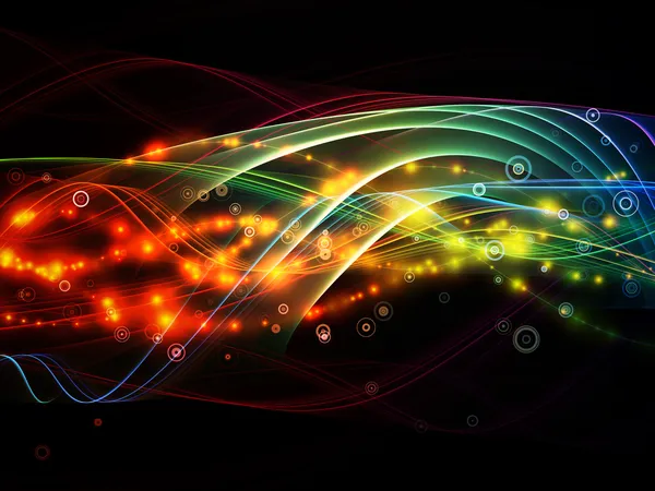 Colorful Dynamic Network — Stock Photo, Image
