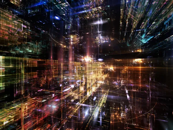 De bruggen van fractal wereld — Stockfoto