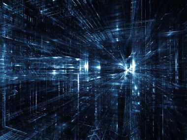 Işıklar kentsel soyutlama