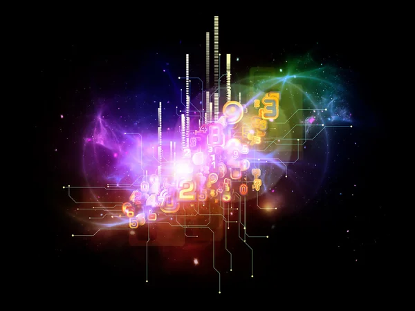 Visualización de la tecnología de nube digital —  Fotos de Stock