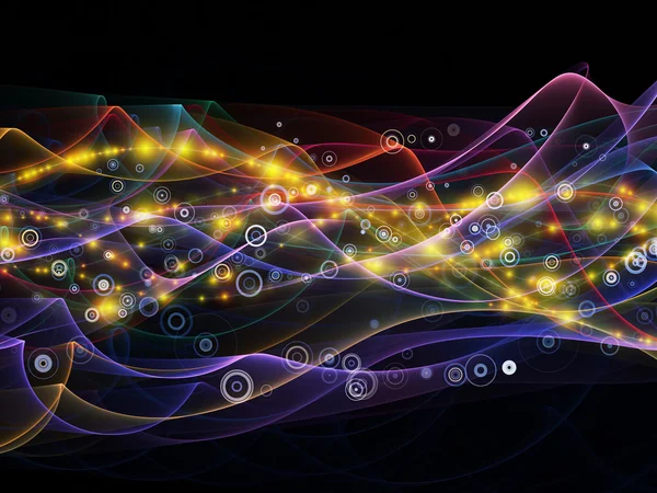 Colorful Dynamic Network — Stock Photo, Image