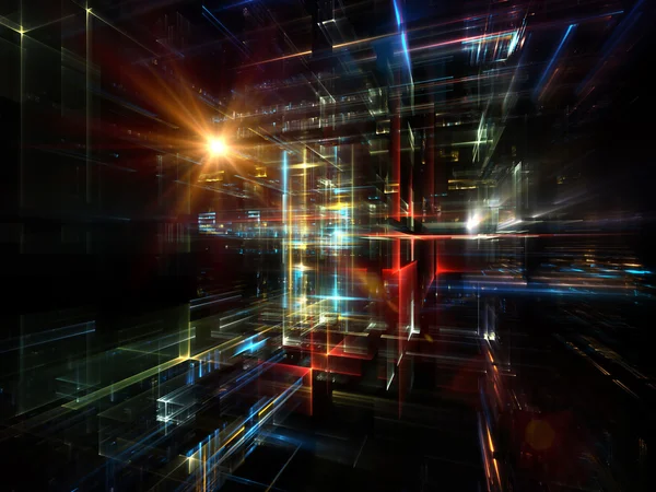 Lichten van fractal afmetingen — Stockfoto