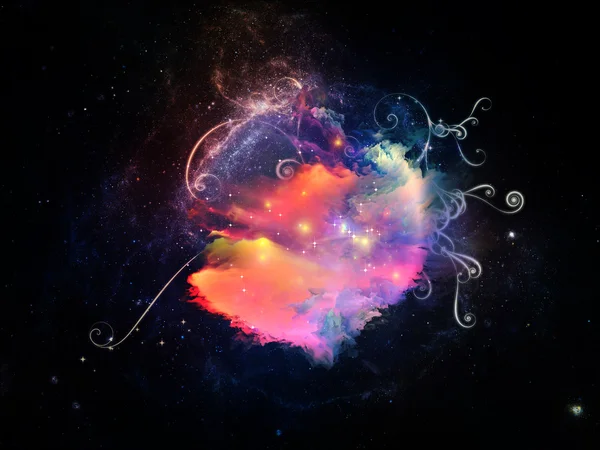 デザインの星雲の抽象化 — ストック写真