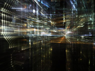 lichten van fractal metropool