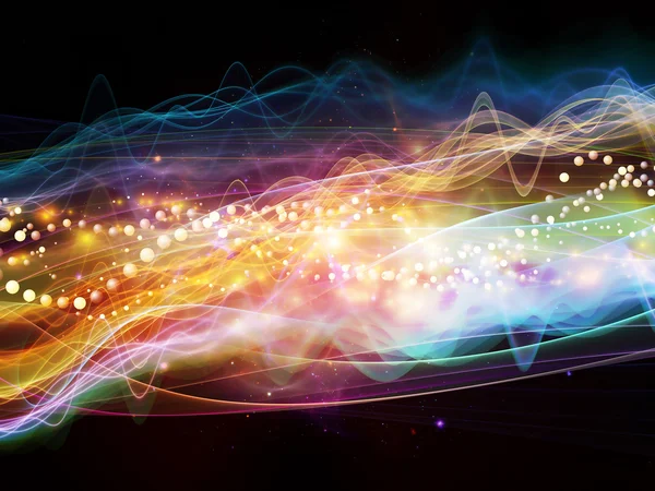 Visualization of Dynamic Waves — Stock Photo, Image