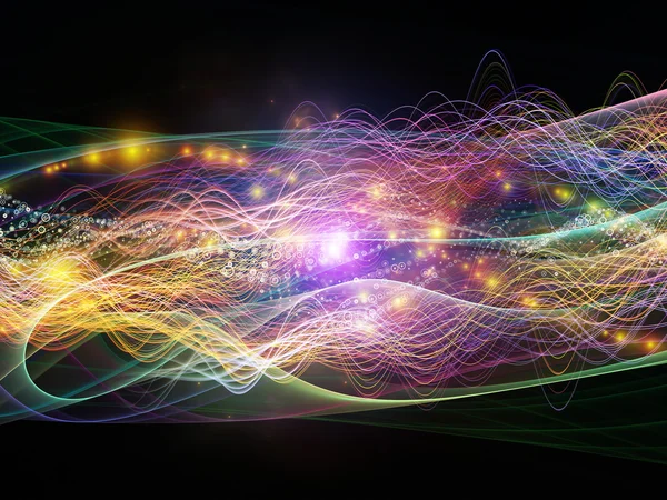 Virtual Dynamic Waves — Stock Photo, Image