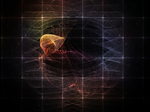 Virtuelles Teilchenraster — Stockfoto