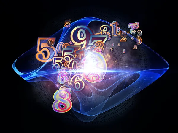 Virtual Numbers — Stock Photo, Image