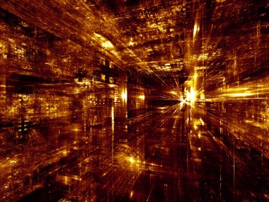 Işıklar kentsel soyutlama