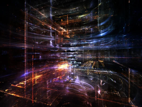 Lichtend fractal afmetingen — Stockfoto