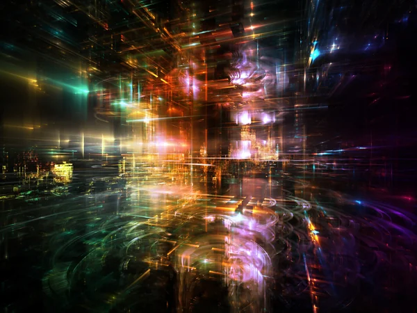 De bruggen van fractal wereld — Stockfoto