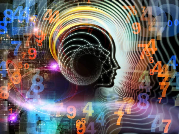 Computing mänskliga sinnet — Stockfoto