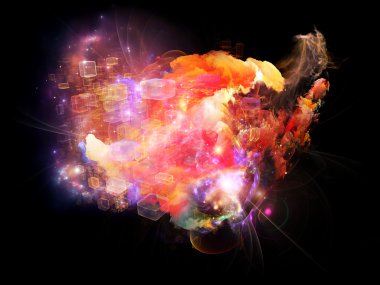 renkli tasarım bulutsular dizini