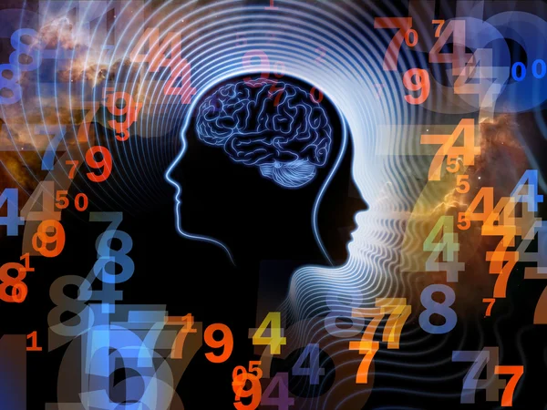 Numbers of Human Mind — Stock Photo, Image