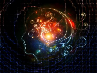 Kız swirls ışıkları