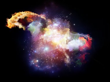 renkli tasarım bulutsular dizini