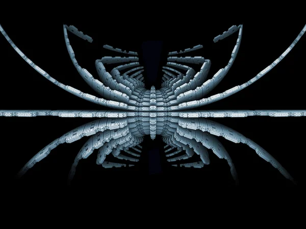 Fraktales Spinnenelement — Stockfoto