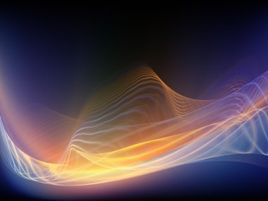 renkli fraktal dalgalar