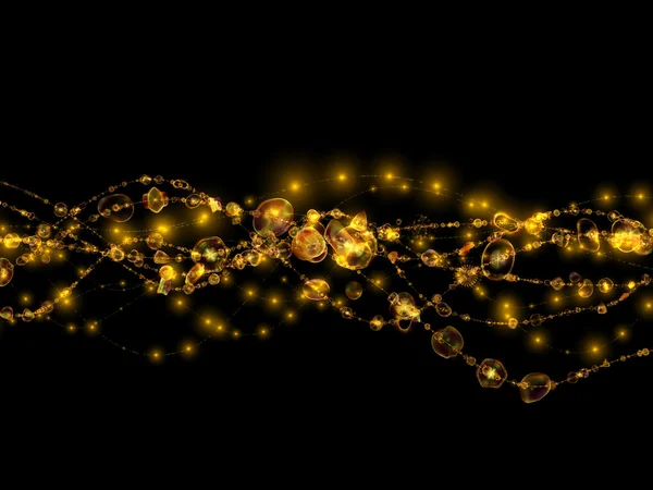 Sparkling Fractal Beads — Stock Photo, Image