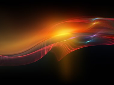 renkli fraktal dalgalar