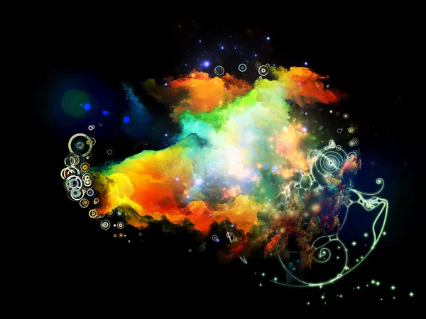 Design colorido Nebulosas — Fotografia de Stock