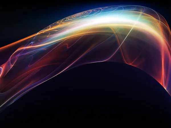 Kleurrijke fractal golven — Stockfoto