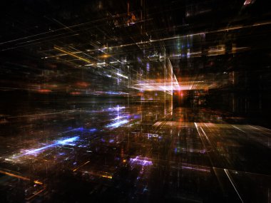 lichten van fractal metropool