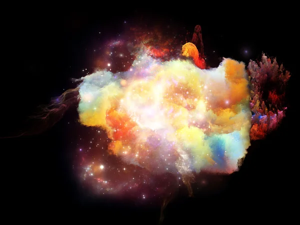 デザイン星雲のライト — ストック写真