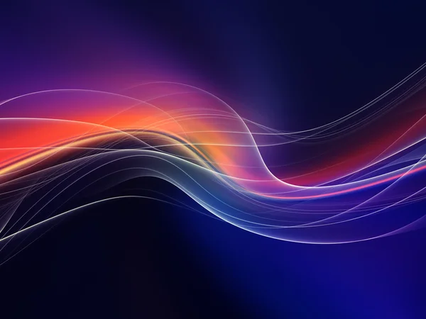 Візуалізація фрактальних хвиль — стокове фото