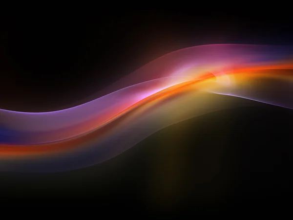 フラクタル波のライト — ストック写真